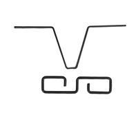 Rain Chain Gutter Adapter Clip Sturdy Iron V Shaped Hook Hanger for Downspout Water Dispersion Outdoor Garden Drainage System Black