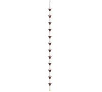 Rain Chains for Gutters - 9FT Copper Downspout Drain Extension, 12 Cups Water Chains for Gutters, for House Garden Outdoor Gazebo Roof Canopy