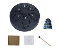 Rain Chime Drum, Tamburo per la pioggia per esterni in giardino, tamburo a lingua in acciaio, 6 note 3 pollici, mini tamburo a mano, tamburo musicale impermeabile per giardino, Enjoy the Rain Symphony