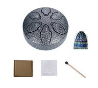 Rain Chime Drum, Tamburo per la pioggia per esterni in giardino, tamburo a lingua in acciaio, 6 note 3 pollici, mini tamburo a mano, tamburo musicale impermeabile per giardino, Enjoy the Rain Symphony
