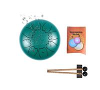 Rain Chime Flower Drum - Steel Tongue Drum, 8 Note 6 Inch Chakra Drum for Rain, Waterproof Musical Drum for Outdoor Garden, Enjoy the Rain Symphony(10#)