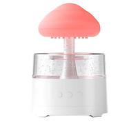 Rain Cloud Humidifier, Drip Mist Diffuser, 6.1x6.1x9.06 Inches Mushroom Raining Lamp, Soft Night Light, Quiet Ultrasonic Operate, Great for Bedroom, Study, Relaxation, Gifting