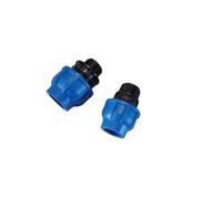 Rain - Distributore a 2 vie, 3 scomparti, 4 scomparti, raccordo a T, tappo ad angolo, valvola a sfera, attacco 1" AG IG accessori (accoppiamento PE 1" AG su DN32)