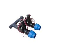 Rain - Distributore a 2 vie, a 4 vie, 5 vi, 6 valvole, 1", set con valvola a solenoide Hunter PGV 101 GB IG e giunti DN25 DN32 (DN25, distributore 2 volte)