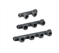 Rain - Distributore a 2 vie, a 4 vie, a 6 scomparti, con valvola a solenoide RN155 Plus IG 24 Vac (distributore a 6 vie (2 x 3)
