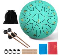 Rain Drum, 11 note da 6 pollici, tamburo a pioggia Chakra, in acciaio, per la pioggia, Rain Music Drum, Rain Drum Outdoor, Rain Drum Garden, Handpan con bacchetta, strumenti a percussione (11 toni, 6