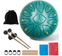 Rain Drum, 11 note da 6 pollici, tamburo a pioggia Chakra, in acciaio, per la pioggia, Rain Music Drum, Rain Drum Outdoor, Rain Drum Garden, Handpan con bacchetta, strumenti a percussione (11 toni, 6