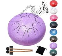 Rain Drum - 15,2 cm 8 Note Garden Chakra - Un modo elegante per immergersi nelle sinfonie della natura (viola)