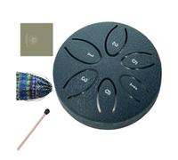 Rain Drum - 3,15 pollici 6 Nota in acciaio Lingua, strumento per il gioco delle percussioni a mano, strumento musicale con rilassante, consapevolezza della meditazione educativa Yoga rilassante p