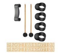 Rain Drum Accessories, Handpan Drum Kit, 5.71 Inches Drumstick Holder and Number Stickers, Ideal for Outdoor Percussion, Music Practice & Performance Setup