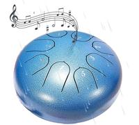 Rain Drum for Outside Garden - Cha-kra Drum for Rain Outdoor, Steel Tongue Drum,Drum Rain Chime Waterproof,Rain Drum for Garden Instrument, Sound Healing Instruments for Meditation or Yoga (Blue)