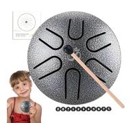 Rain Drum for Outside Three Inches Six Tones Easy To Learn | 3inch Tongue Drum Competence Development for Yoga, Meditation, Music Education, Religious Buddhism, Recreation Rain Chime