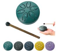 Rain Drum For outside When It Rains, Rain Drum Tool for Musical Garden, Mini Handpan, verde