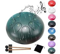 Rain Drum Garden Chakra - 15,2 cm con 8 note - Rendi il tuo giardino un angolo di pace con melodie naturali (verde)