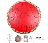 Rain Drum Innovation: amplia la tua tavolozza artistica con questo innovativo e personalizzabile design da 13 pollici e 15 note(Red)