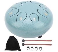 Rain Drum per giardino, tamburo a pioggia 8 note, tamburo per lingua da 6 pollici, chakra drum pioggia, tongue tamburo a mano