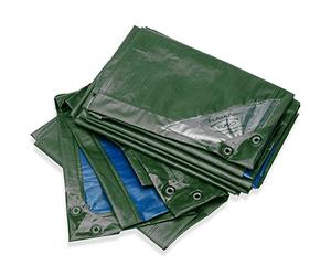 Rain Exo RX250-3X4-GB Tela Cerata, 3 x 4 m, 250 g/m², Occhielli Inclusi