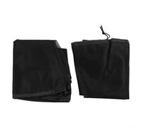 Rain For Net Cover con coulisse, coperchio a rete fine per la protezione del giardino, per la prevenzione delle mosche e i detriti per le foglie, rete per la pioggia da esterno grigia, confezione da 2