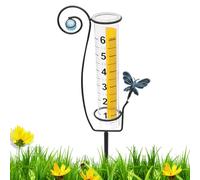Rain Gauge - Garden rain Collector| Freeze Proof dizzle Calculate|Water Gauge for dizzle Measure Calculate | Outdoor Precipitation Tool| Weather Instruments for Ground Driveway Deck Yard Pathway