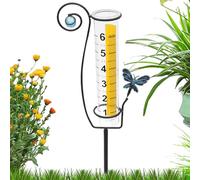 Rain Gauge Outdoor, Accurate Freeze-Proof Rain Meter, Decorative Weather Measuring Tool, Ideal for Ground, Driveway, Deck, Yard, Pathway, Recinzione, Trellis, Farm, Garden, 27.95 Inches