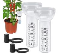 Rain Gauge Tubes - Clear Glass Measuring Cylinder, Replacement Water Gauges