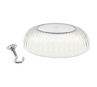 Rain Guard, Bird Feeder Cover, 9.45x9.45x2.76in Dome with Full Protection, Transparent ABS Shield, Feeder Accessory with Stainless Steel Build, Outdoor Station for Yard Patio