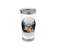 Rain Makes The Best Memories Campeggio Pioggia Bicchiere termico in acciaio inox doppia parete