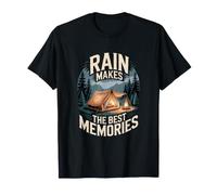 Rain Makes The Best Memories Campeggio Pioggia Maglietta