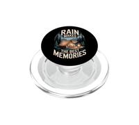 Rain Makes The Best Memories Campeggio Pioggia PopSockets PopGrip per MagSafe