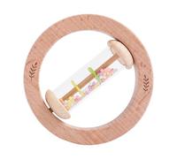 Rain Stick, Baby Rattle Toy, Sensory Grip Design, Eye-Hand Coordination Aid, Ideal for Kids Boys Girls Skill Development, 4.53x4.53x0.59 Inches, Brown Color, 1 Piece