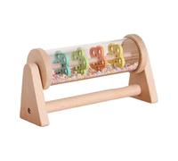 Rain Sticks, Sensory Musical Instrument, 7.09x2.17x3.54 Inches, Colorful Transparent Design, Fine Motor Skill Builder, Rainfall Sound Toy for Nursery Kindergarten Home Camping Use