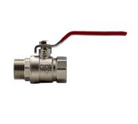 RAIN, Valvola a sfera ottone 1/4 tornio M/F 3/4"