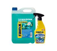 Rain-X Pack Anti Insetti Auto Liquido Lavavetri 5 L + Spray 500 ml