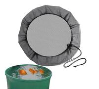 rainBarrel Screen - Adjustable Mesh Top Cover With Drawstring, Durable Reusable Polyester rainBarrel Filter For Leaf And Debris Protection In Water Collection Systems | Suitable For Garden Rain