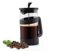 RAINBEAN Pressa per caffè Cafetiere da 8 tazze, caffettiera francese caffè filtrato, tè sfuso e schiuma di latte, con triplo filtro in acciaio inossidabile, 1000 ml / 34 oz, Nero