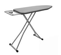 Rainberg Asse da stiro pieghevole, 122 x 38 cm, con poggia ferro jumbo, altezza regolabile fino a 93 cm, tavolo da stiro pieghevole e pieghevole (grigio)