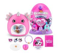 Rainbocorns Eggzania Mini Uovo Pasquale Sorpresa (Axolotl) di ZURU, Mini Peluche con Slime, Regalo Pasqua Bambine