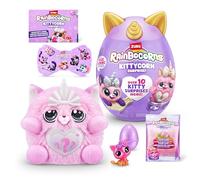 Rainbocorns Kittycorn Surprise Series 7, Chinchilla Cat - Collectible Plush - 10 Surprises to Unbox, Peel and Reveal Heart, stickers, Ages 3+ (Chinchilla Cat)