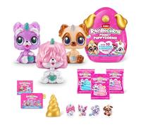 Rainbocorns Pocket Puppycorns, giocattolo a sorpresa cucciolo da collezione, statuetta in miniatura, giocattolo carino per cuccioli (confezione da 3)