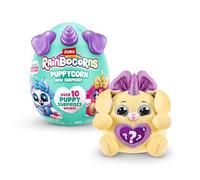 Rainbocorns Puppycorn Bow Surprise, Puppycorn Series 3, Sandy the Labrador, peluche da collezione, 5 strati di sorprese, Peel and Reveal Heart, adesivi, melma, età 3+ (Labrador)
