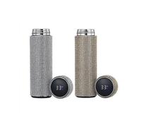 (rainbow)500ml Creative Diamond Thermos Bottle Water Bottle Stainless Steel Smart Temperature Display Vacuum Flask Mug Gift For Men Women Ns2