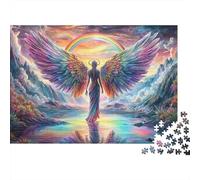 Rainbow Angel Wings Puzzle Impossible 1000 Pezzi Interesting Decorazione Per La Casa. Rilassamento E Intelligence Per Adulti E Ragazzi Da 14 Anni 52x38cm/1000pcs