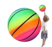 Rainbow Ball, 20 Inch Inflatable Rainbow Beach Ball With Multicolour