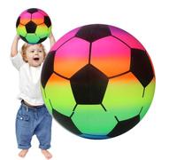 Rainbow Ball, 20 Inch Inflatable Rainbow Beach Ball With Multicolour