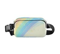Rainbow Bridge - Marsupio alla moda per uomo e donna, mini borsa a tracolla con cinghia regolabile, per viaggi, shopping, corsa, Ponte arcobaleno, 1 size