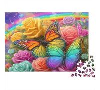 Rainbow Butterflies Jigsaw Puzzle Impossibili 1000 Pezzi Interesting Decorazione Per La Casa. Rilassamento E Intelligence Per Adulti E Ragazzi Da 14 Anni 70x50cm/1000pcs