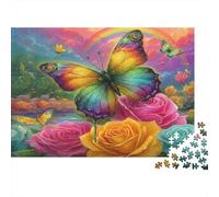 Rainbow Butterfly Fantasy Puzzle Impossible 1000 Pezzi Interesting Decorazione Per La Casa. Giochi Rilassamento E Intelligence Per Adulti E Ragazzi Da 14 Anni 52x38cm/1000pcs