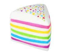 Rainbow Cake Stress Ball - Soft Jumbo Squeezing Toy | Food-Shaped Fidget & Sensory Stress Relief for Kids, Adults, Home, Classroom, Work, Study, Commuting, Travel, Long Trips, Prizes