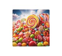 Rainbow Candy - Placche decorative da parete per interruttore della luce, 2 prese elettriche, copertura in termoplastica per dispositivo decorativo, viti incluse