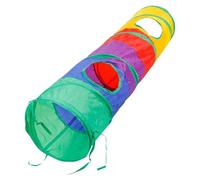 Rainbow Cat Tunnel - Giocattoli Gatti a Forma di S Pieghevole con Tunnel, Giocattoli per Animali Domestici Portatili per Viaggiare, Ottimo Regalo per Gli Amici Che Hanno Cani o Cani